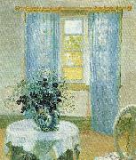 Anna Ancher, interior med klematis